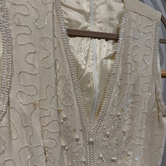 Vintage Liz Claiborne Beaded Vest - Picture 2 of 6